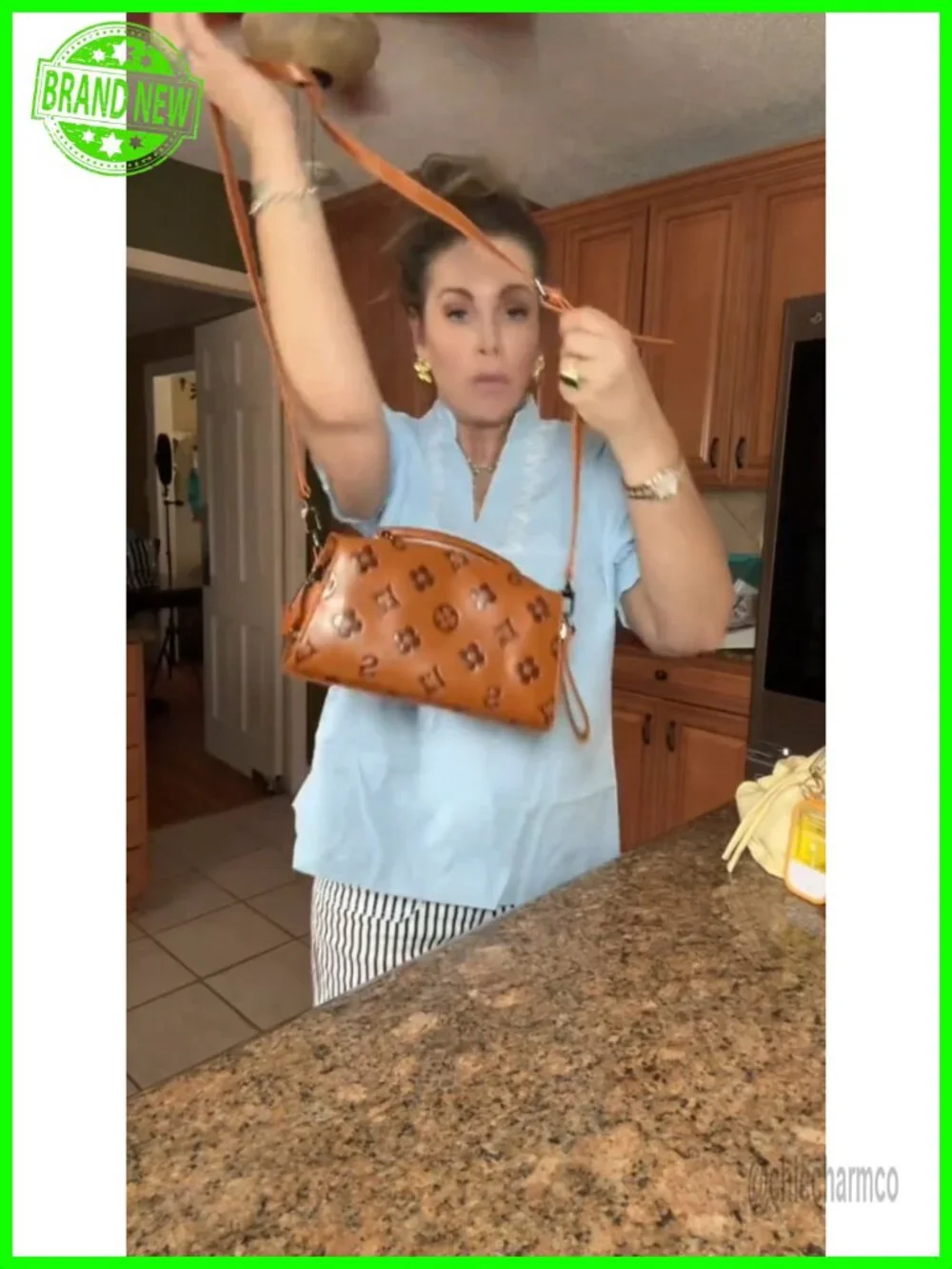 Faux Leather Embossed Crossbody Satchel Top Handle Purse Shoulder Bag